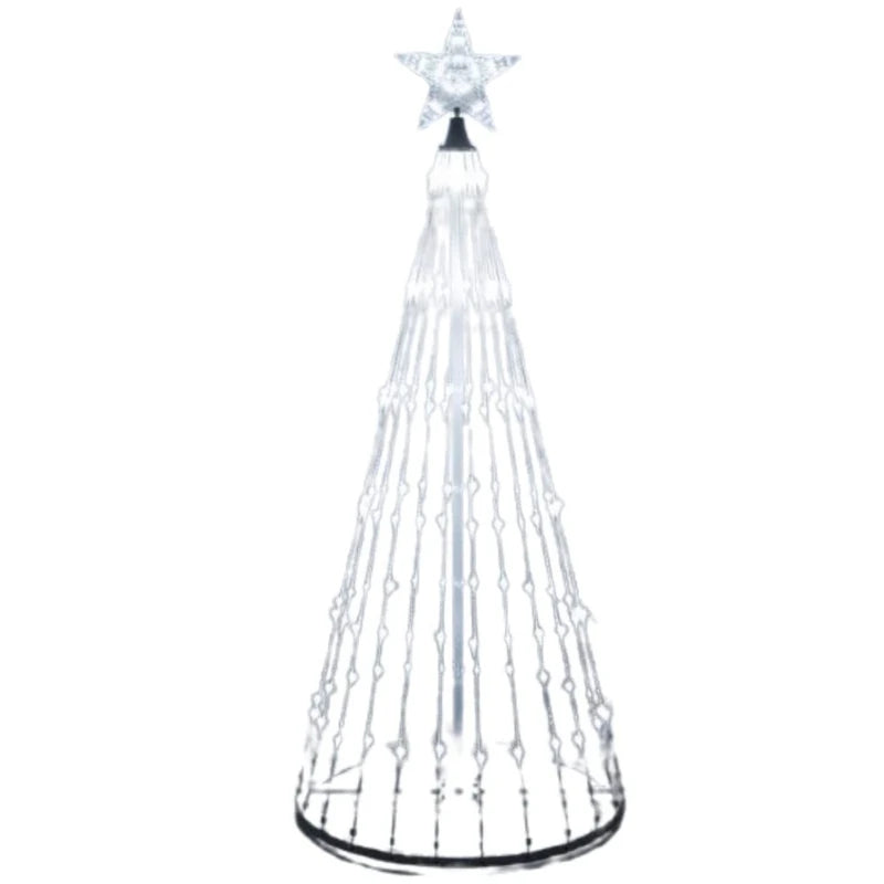 Christmas Tree Waterfall Star Lights