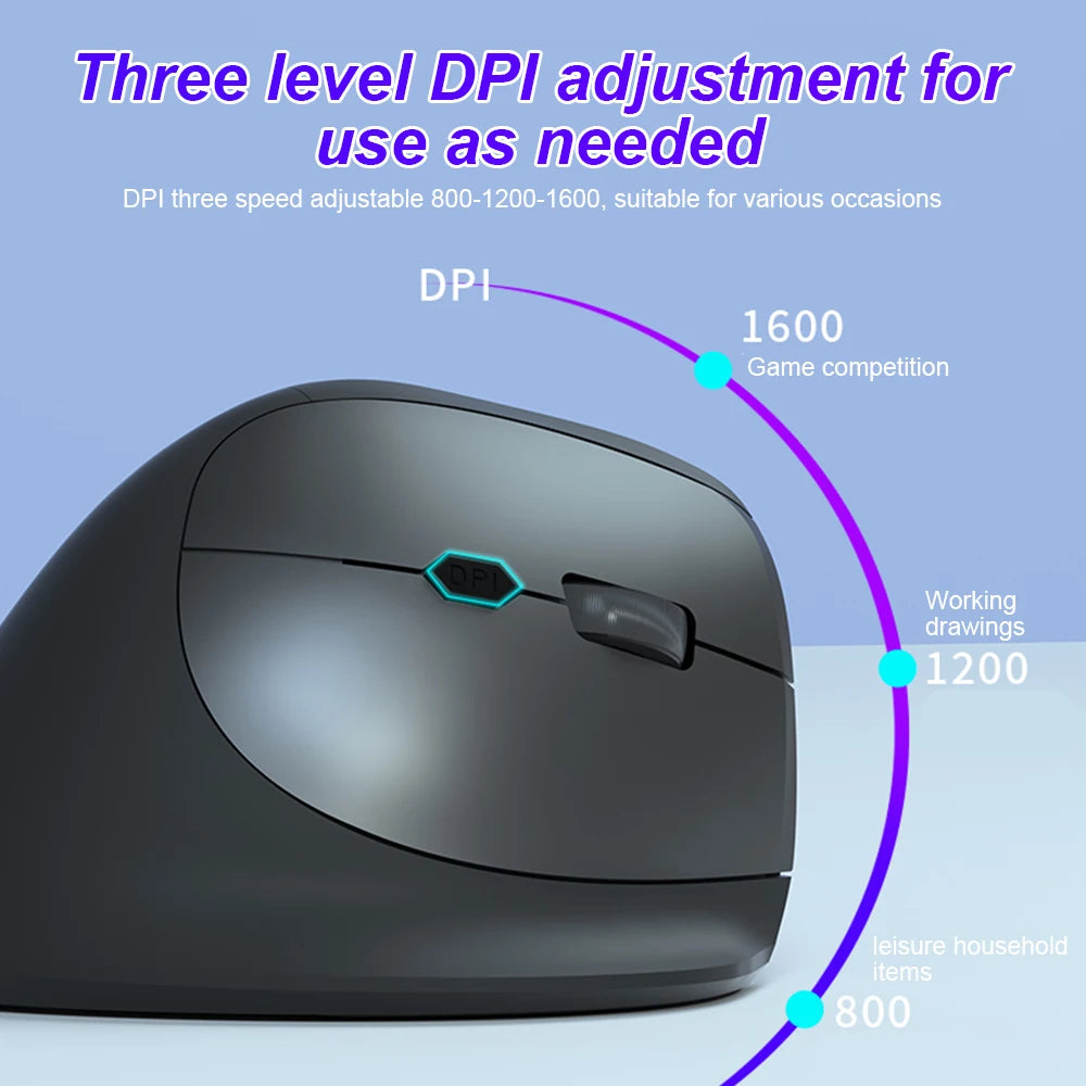 KEBIDUMEI Bluetooth 5.2 Vertical Wireless Mouse