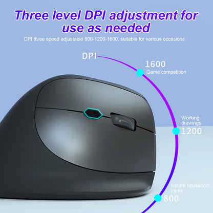 KEBIDUMEI Bluetooth 5.2 Vertical Wireless Mouse