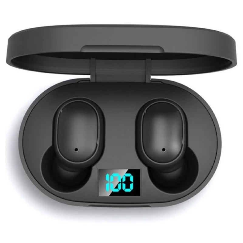 Wireless Earphones Bluetooth 5.0 Headphones Waterproof Earbuds LED Display HD Stereo Bass Mic