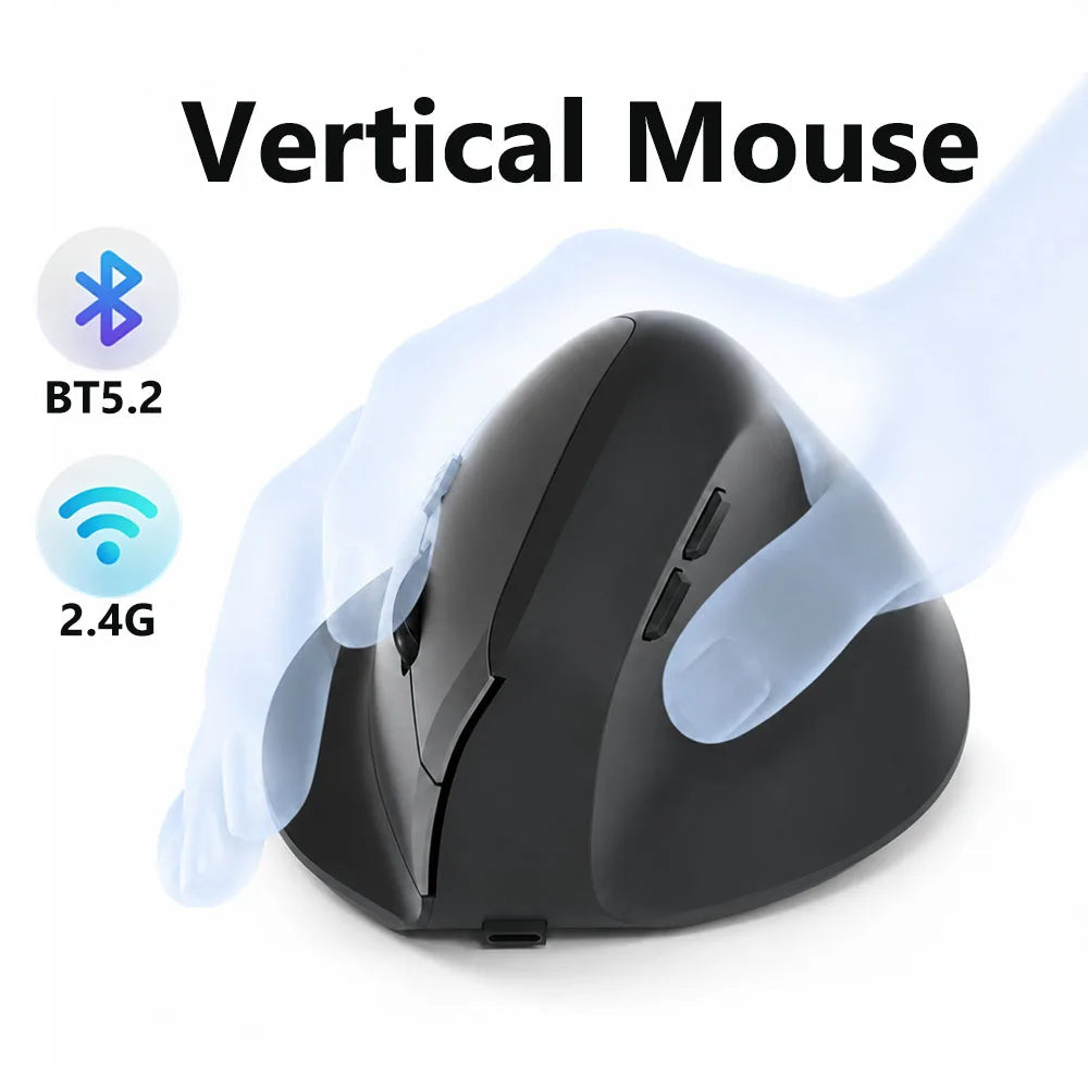 KEBIDUMEI Bluetooth 5.2 Vertical Wireless Mouse