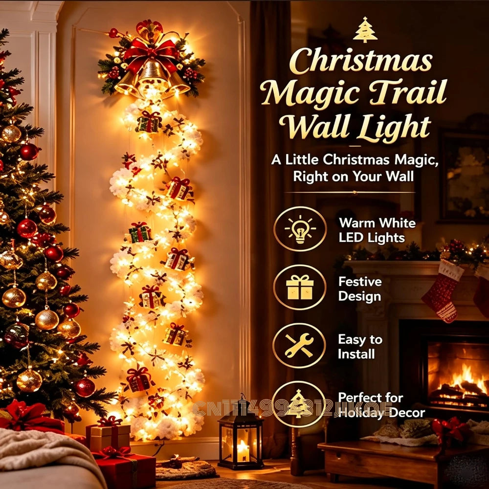 Christmas Magic Trail LED Wall Light — Global Mix holiday decor image 2