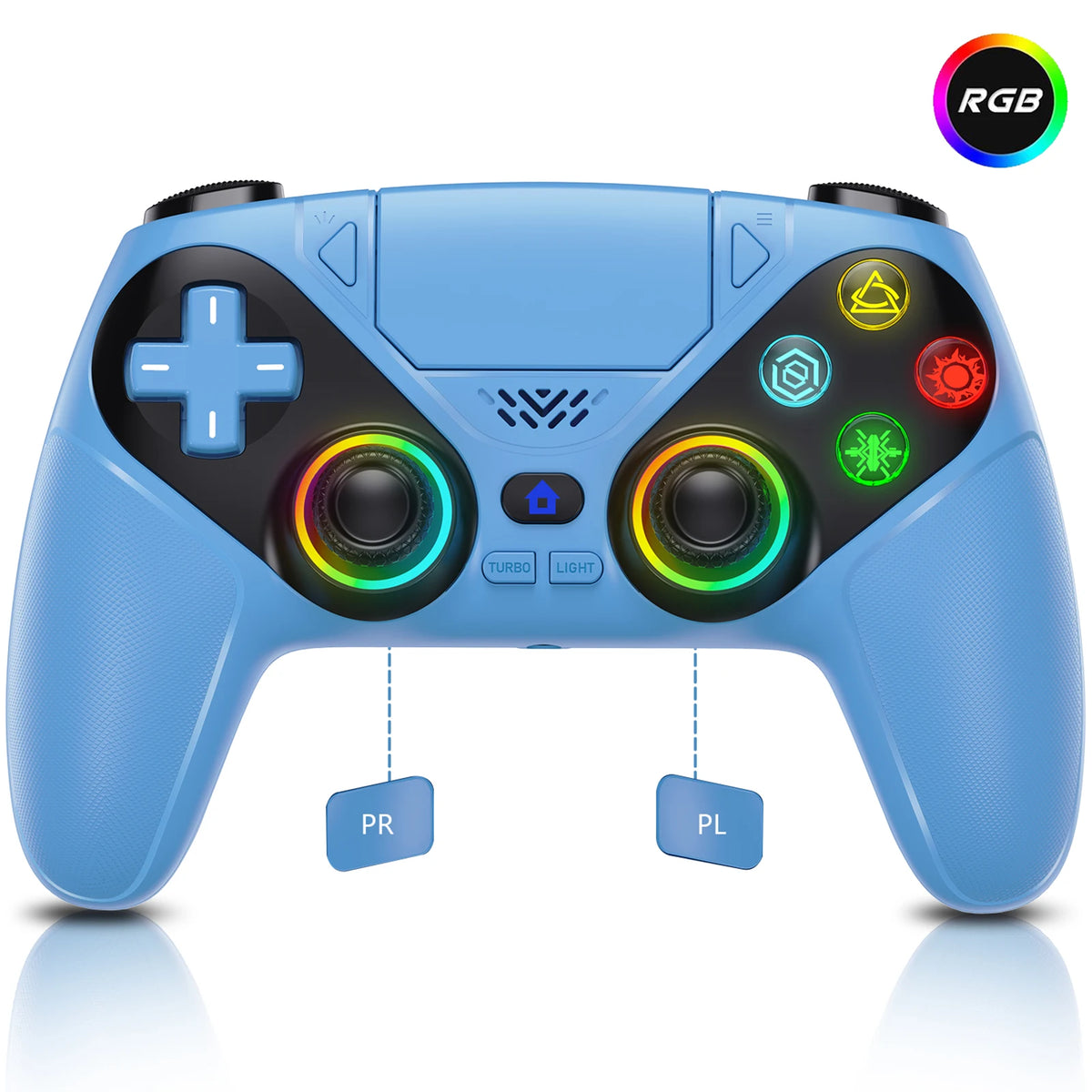 Wireless RGB Controller for PS5 & PC