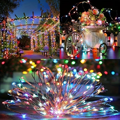 Outdoor Solar Christmas String Lights – 4 Pack