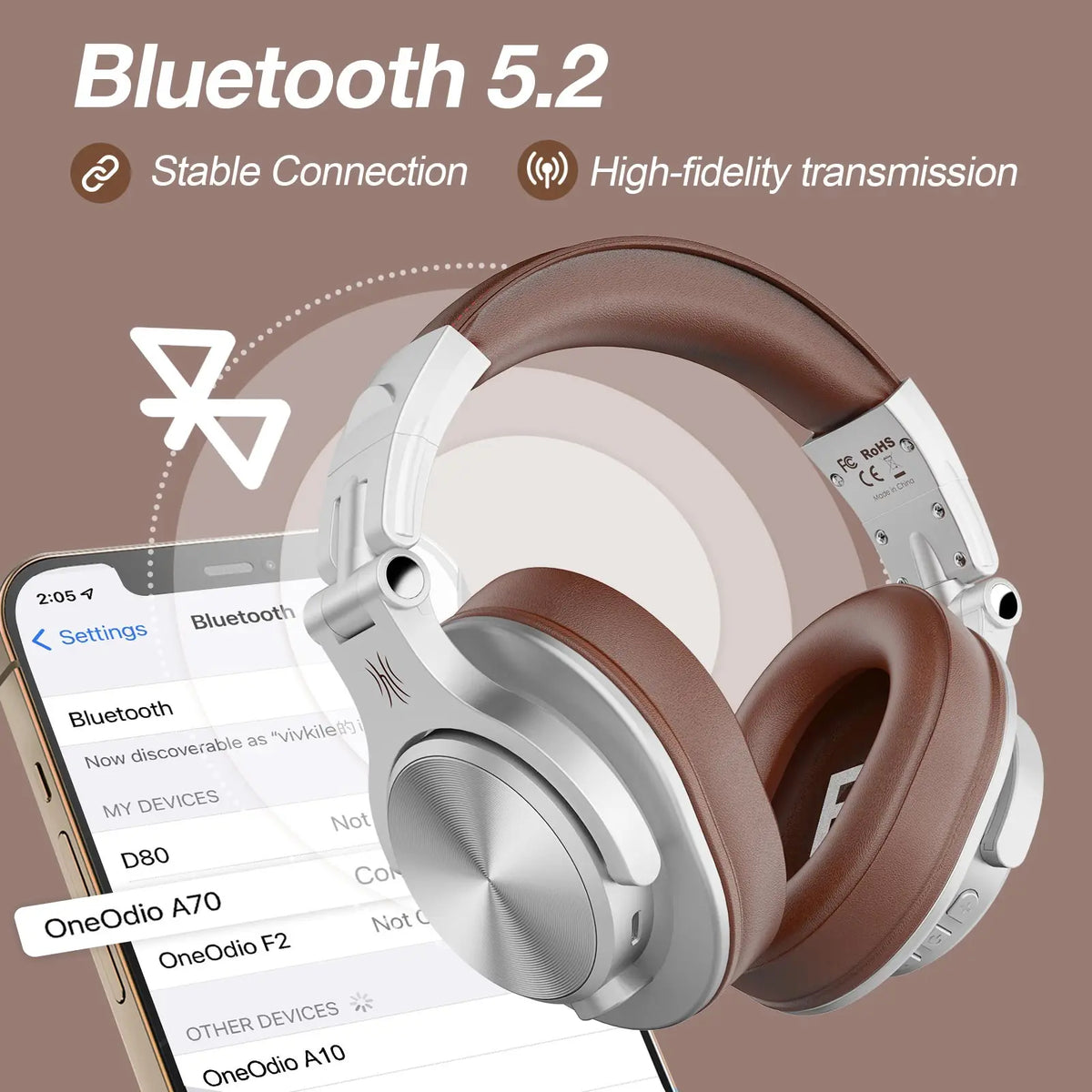 OneOdio A70 Wireless Studio Headphones