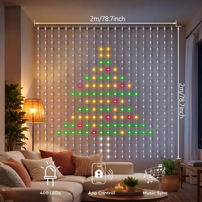RGB Smart Fairy Curtain Lights