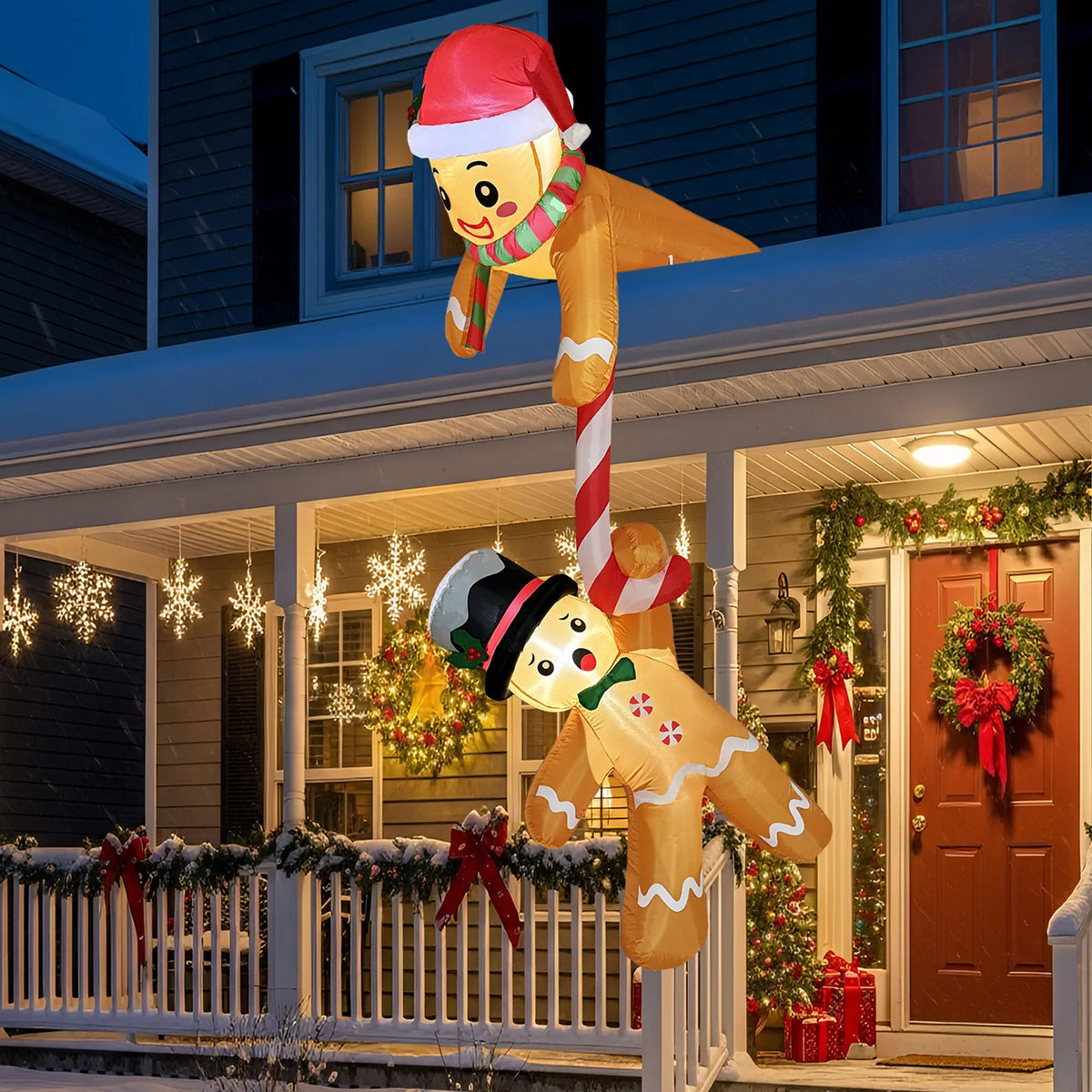 7 FT Inflatable Gingerbread Man Christmas Decoration