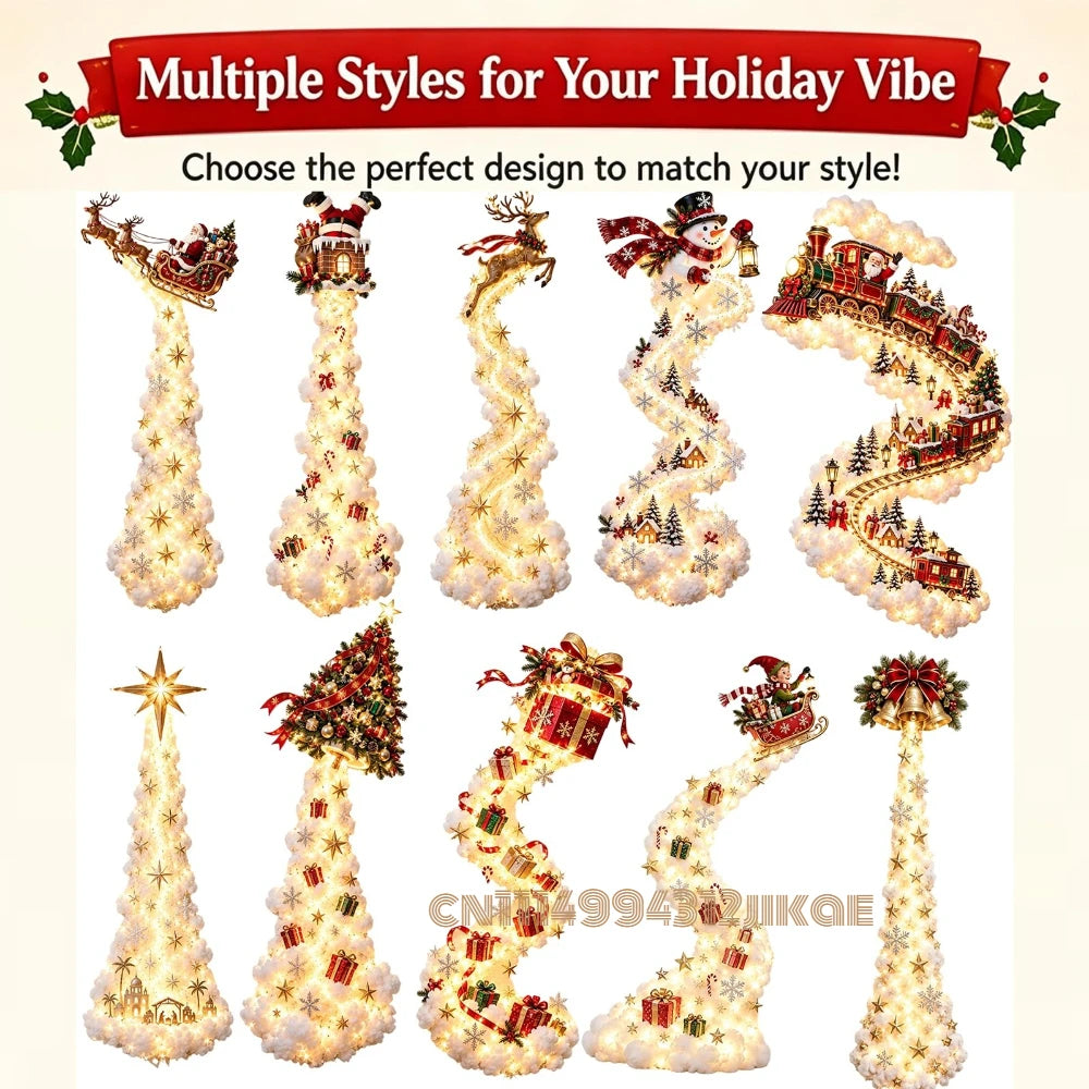 Christmas Magic Trail LED Wall Light — Global Mix holiday decor image 3