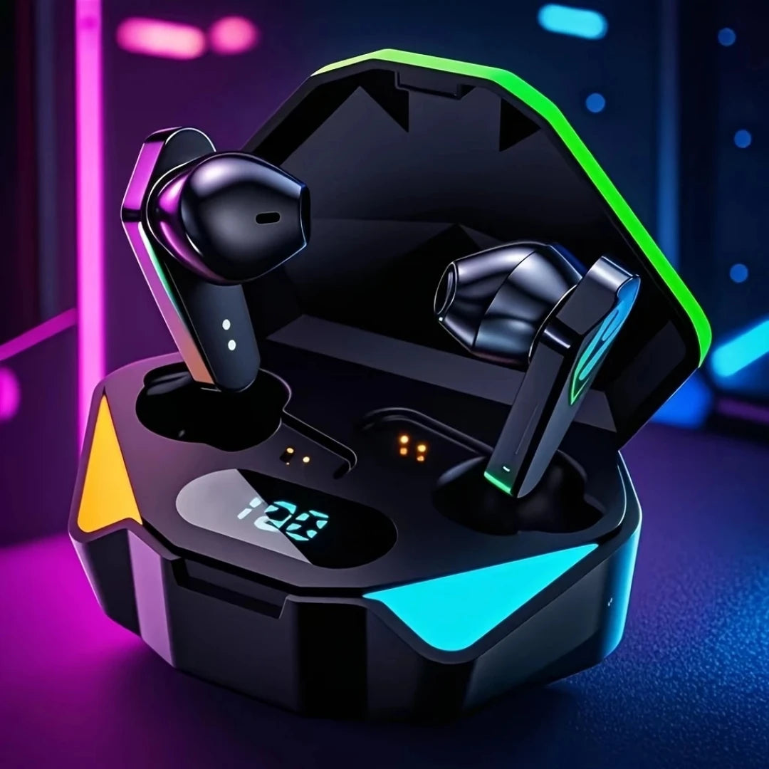 Wireless Gaming Earphones – Deep Stereo Audio & Pro Voice Mic