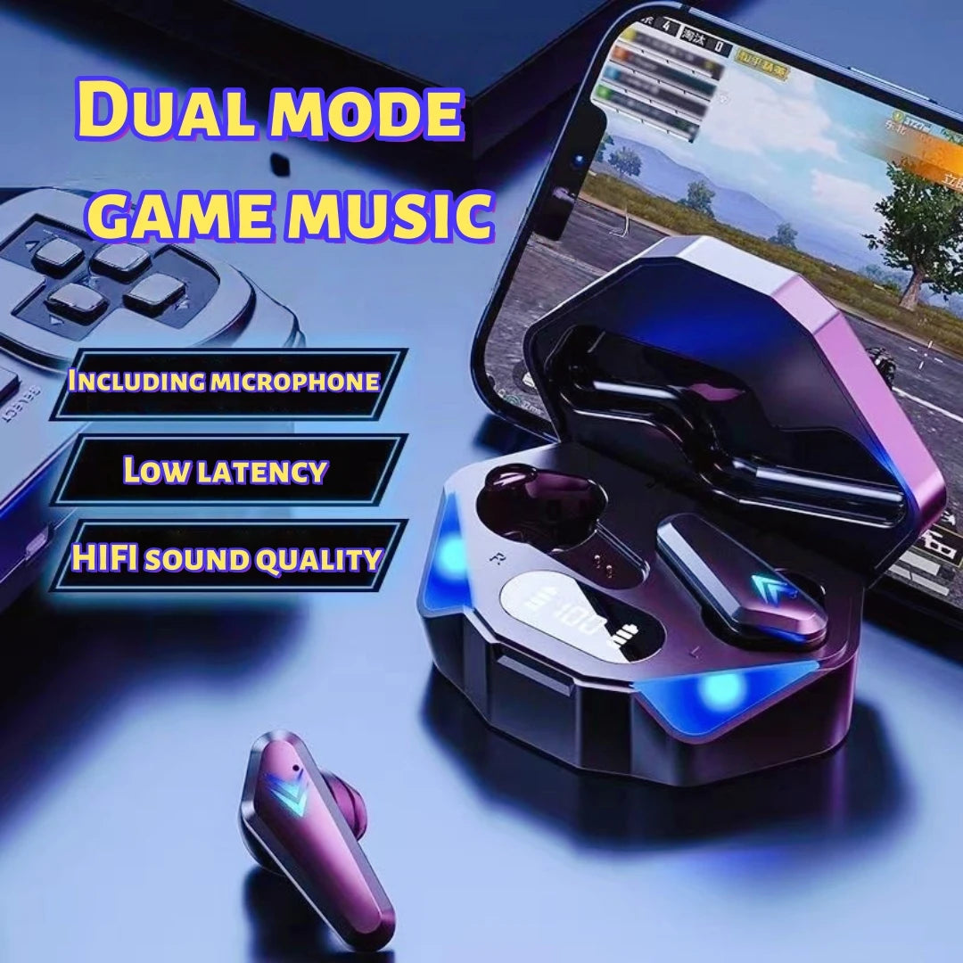 Wireless Gaming Earphones – Deep Stereo Audio & Pro Voice Mic