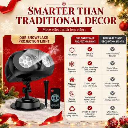 Outdoor Snowflake Christmas Projector Light