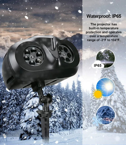 Outdoor Snowflake Christmas Projector Light
