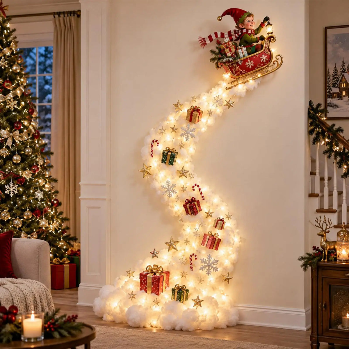 Christmas Magic Trail LED Wall Light — Global Mix holiday decor image 19