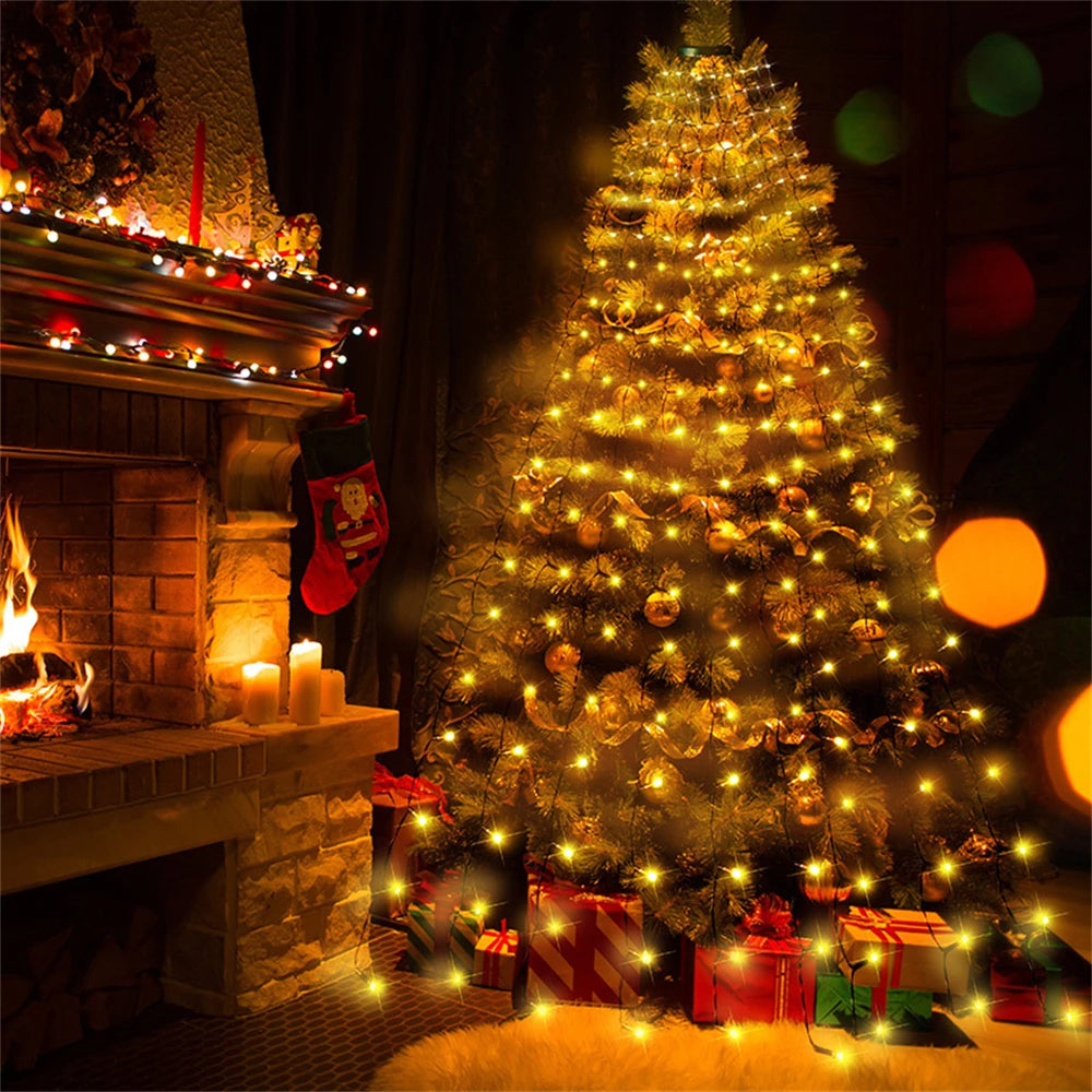 LED Waterfall Christmas Tree Lights — Global Mix holiday decor image 7