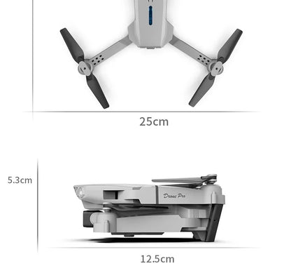 Pro WiFi FPV Drone - Single/Dual 4K/1080P Camera, Wide-Angle HD, Altitude Hold, Foldable Quadcopter RC Helicopter Toy