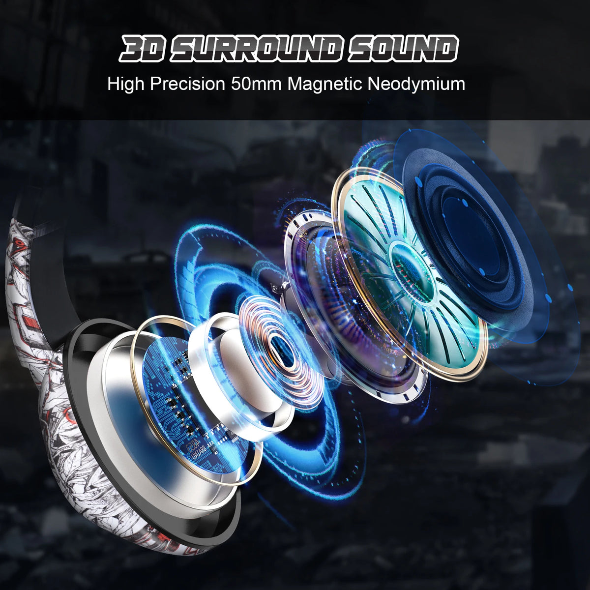 ONIKUMA Wired Gaming Headset