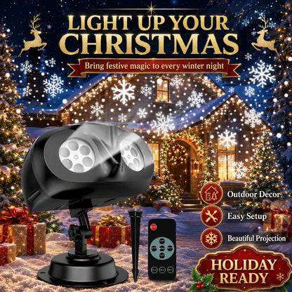 Outdoor Snowflake Christmas Projector Light