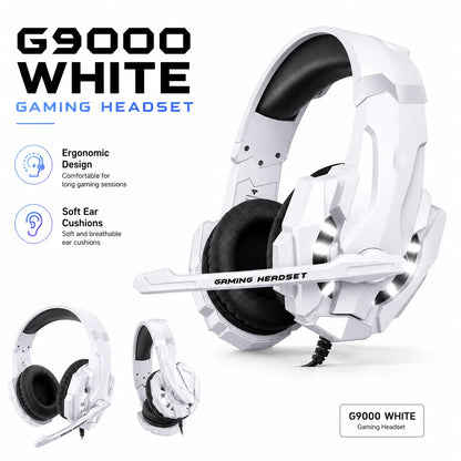 G9000 Wired Gaming Headset with Microphone & LED Light