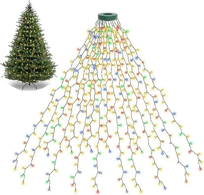 LED Waterfall Christmas Tree Lights — Global Mix holiday decor image 13