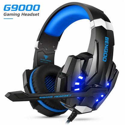 G9000 Wired Gaming Headset with Microphone & LED Light