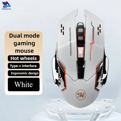 Rechargeable Wireless Gaming Mouse Bluetooth USB E-Sports Backlight