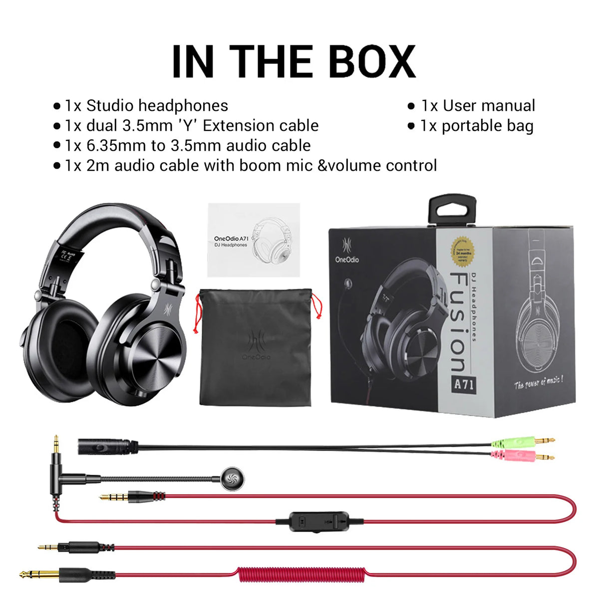 OneOdio A71 Wired Studio Headphones