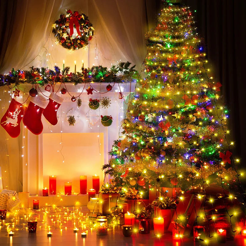 LED Waterfall Christmas Tree Lights — Global Mix holiday decor image 11