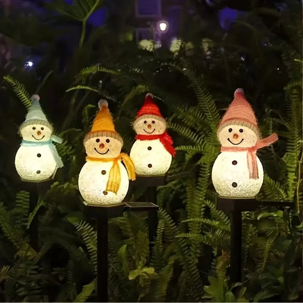 Solar Snowman LED Garden Light — Global Mix holiday decor image 8