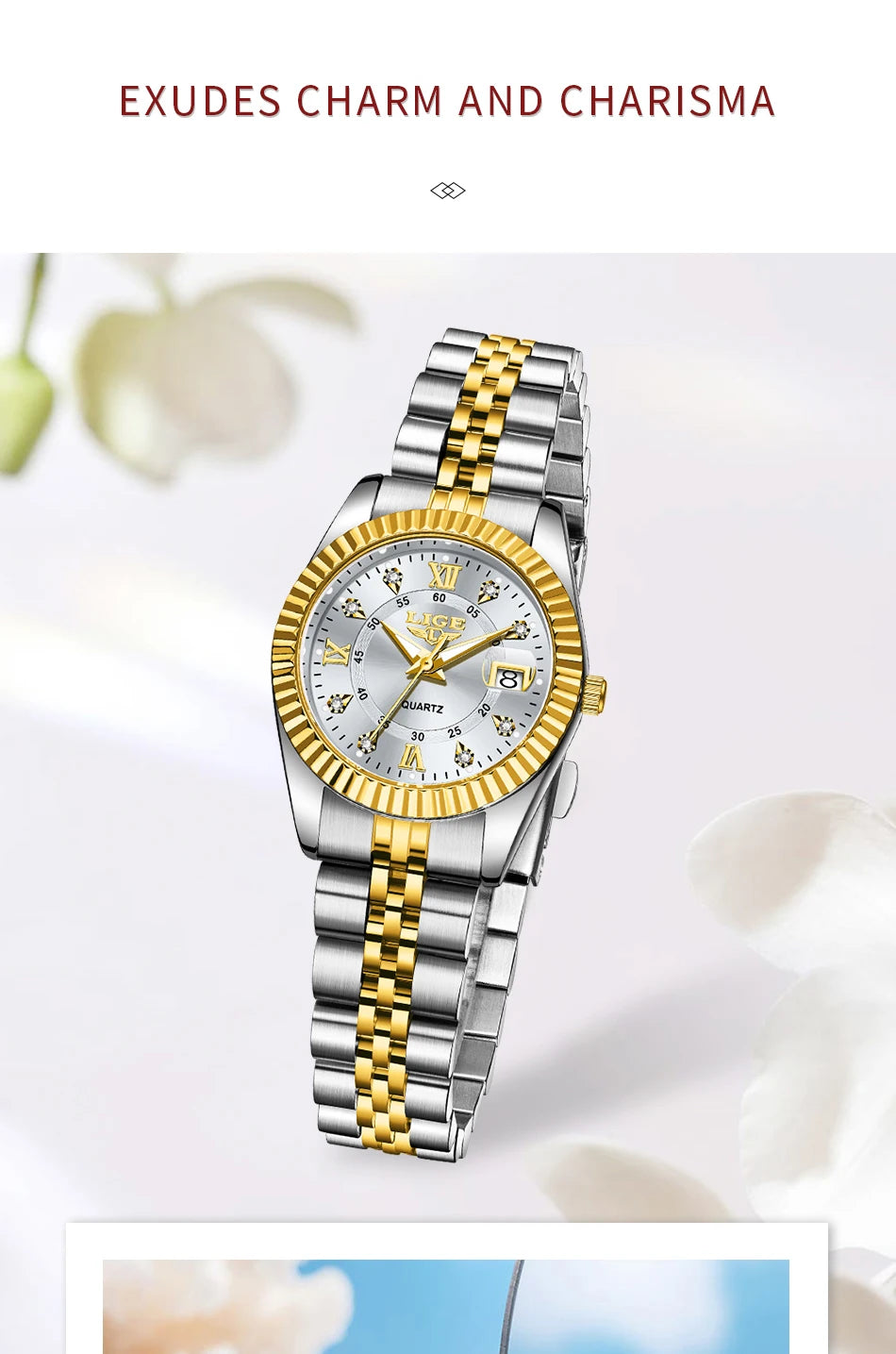 Elegant Women’s Luxury Bracelet Quartz Watch