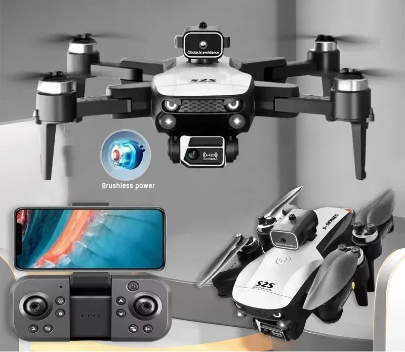 New Mini Drone Profesional 8K HD Camera Fly 25Min Obstacle Avoidance Brushless Foldable Quadcopter Optical