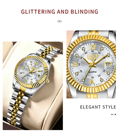 Elegant Women’s Luxury Bracelet Quartz Watch