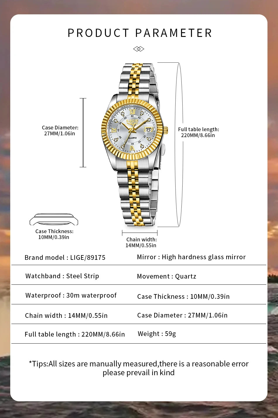 Elegant Women’s Luxury Bracelet Quartz Watch