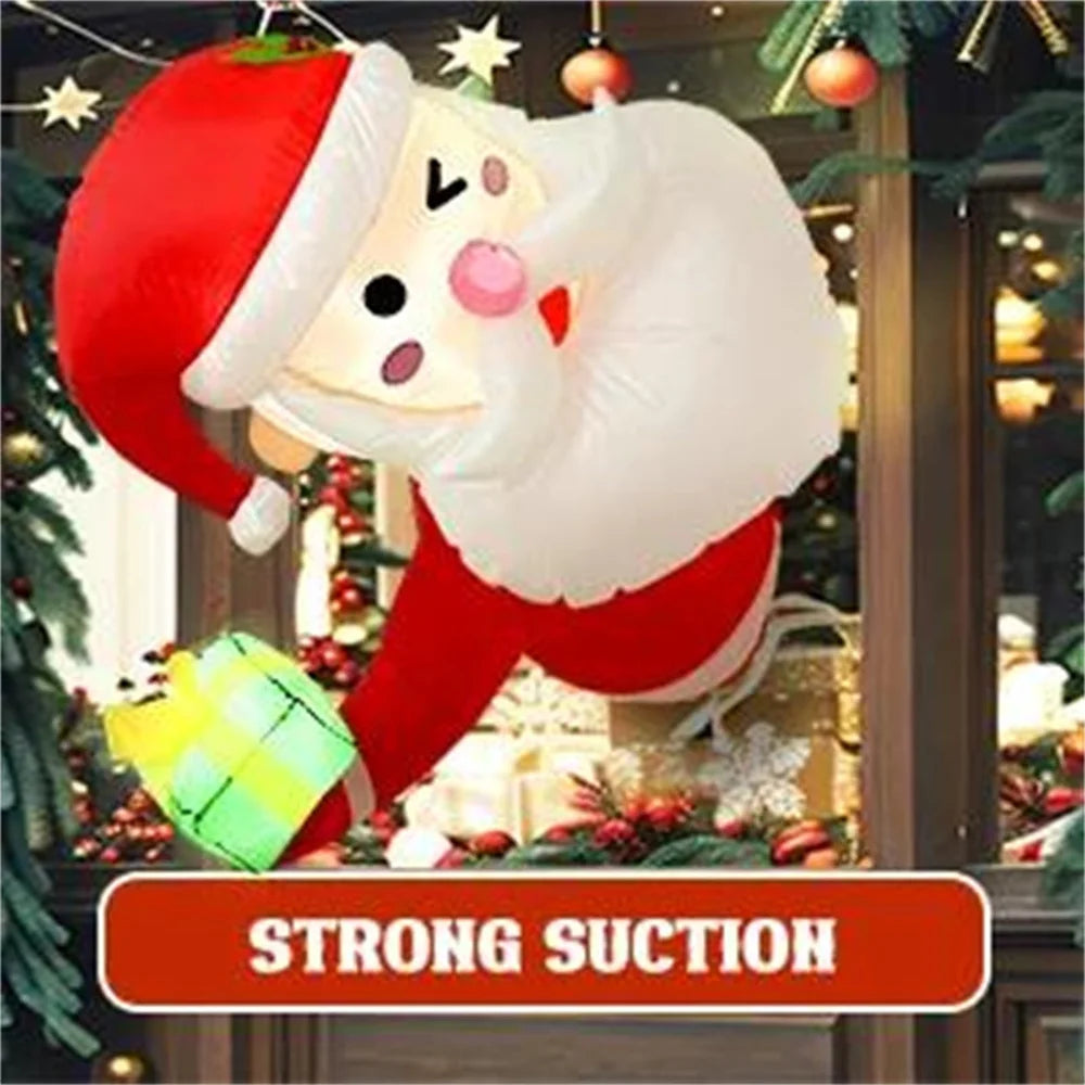 Inflatable Climbing Santa & Elf Christmas Decoration