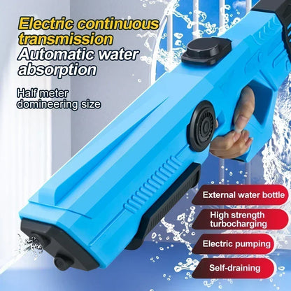 Electric Automatic Water Gun Toys Portable for Kids and Adults Summer Outdoor Fun