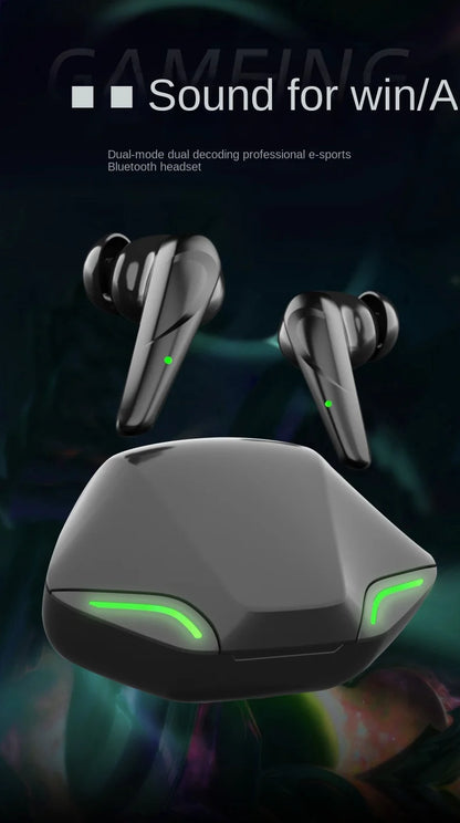 TWS Gaming Earbuds, 3D Surround Stereo, Low Latency, Wireless Headset with Mic