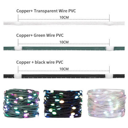 Addressable RGB Christmas LED String Lights