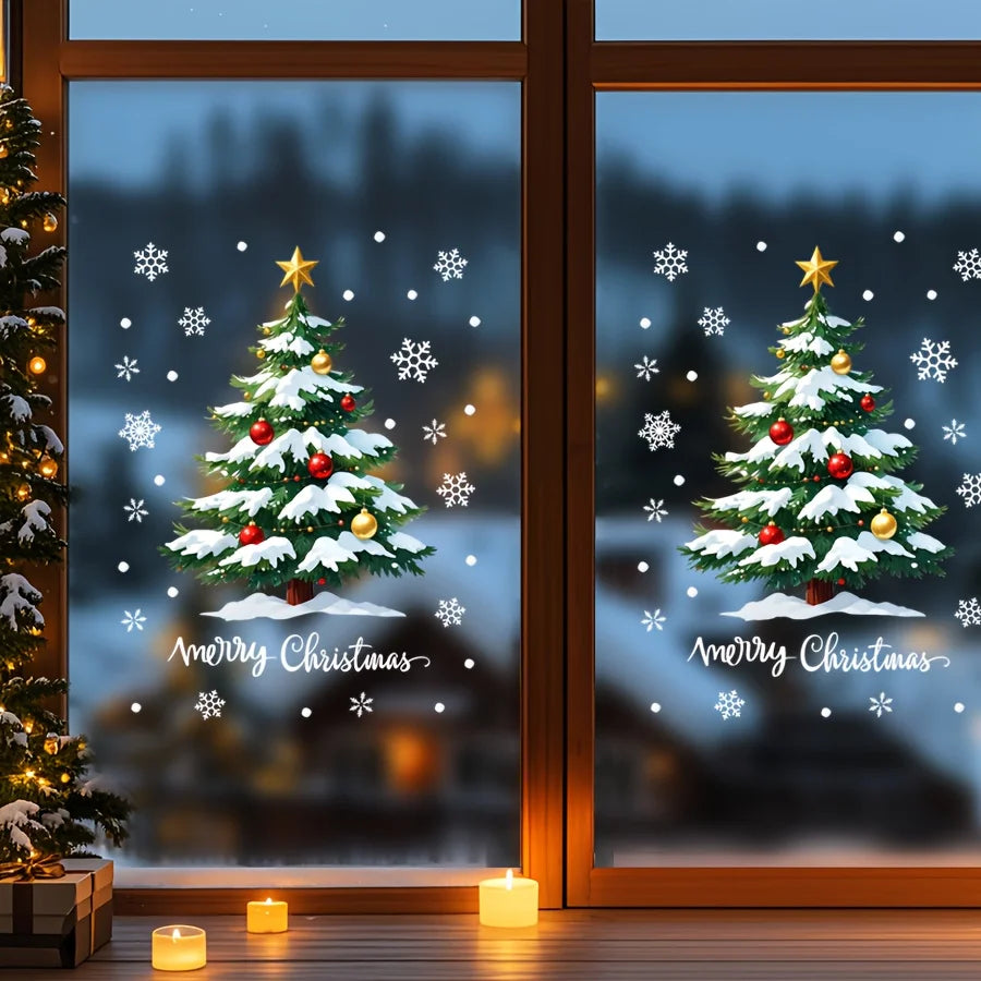 Reusable Christmas Window Cling Sheet