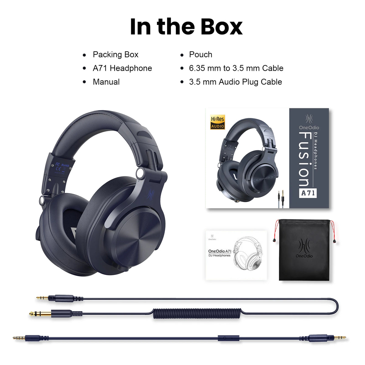 OneOdio A71 Wired Studio Headphones