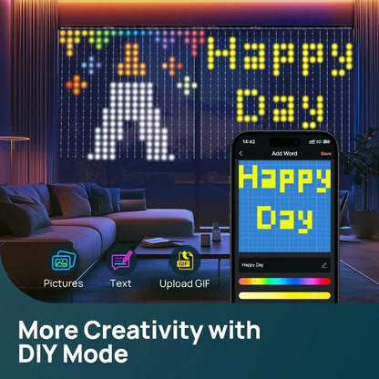 RGB Smart Fairy Curtain Lights