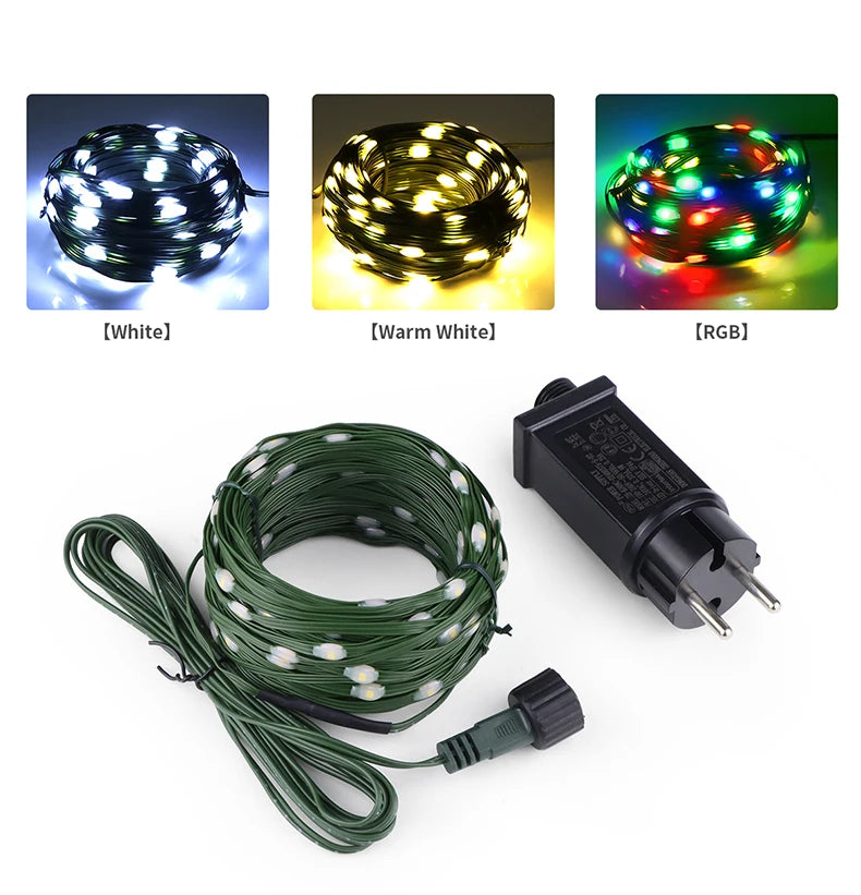 50M/100M Outdoor Christmas Fairy String Lights