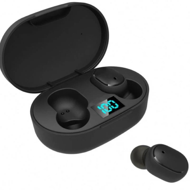Wireless Earphones Bluetooth 5.0 Headphones Waterproof Earbuds LED Display HD Stereo Bass Mic