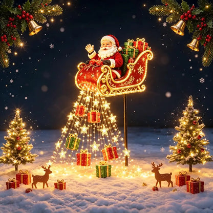 Snowman Starfall Christmas Garden Light