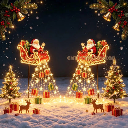 Snowman Starfall Christmas Garden Light