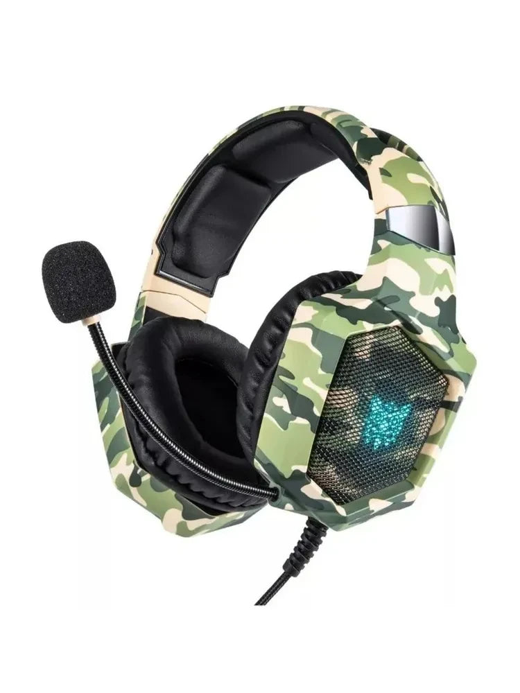 Gaming Headset W/Mic - Noise-Cancelling Mic, 7.1 Surround Sound, RGB Lights - PS5/PS4/Xbox/PC - Over-Ear Wired (3.5mm)