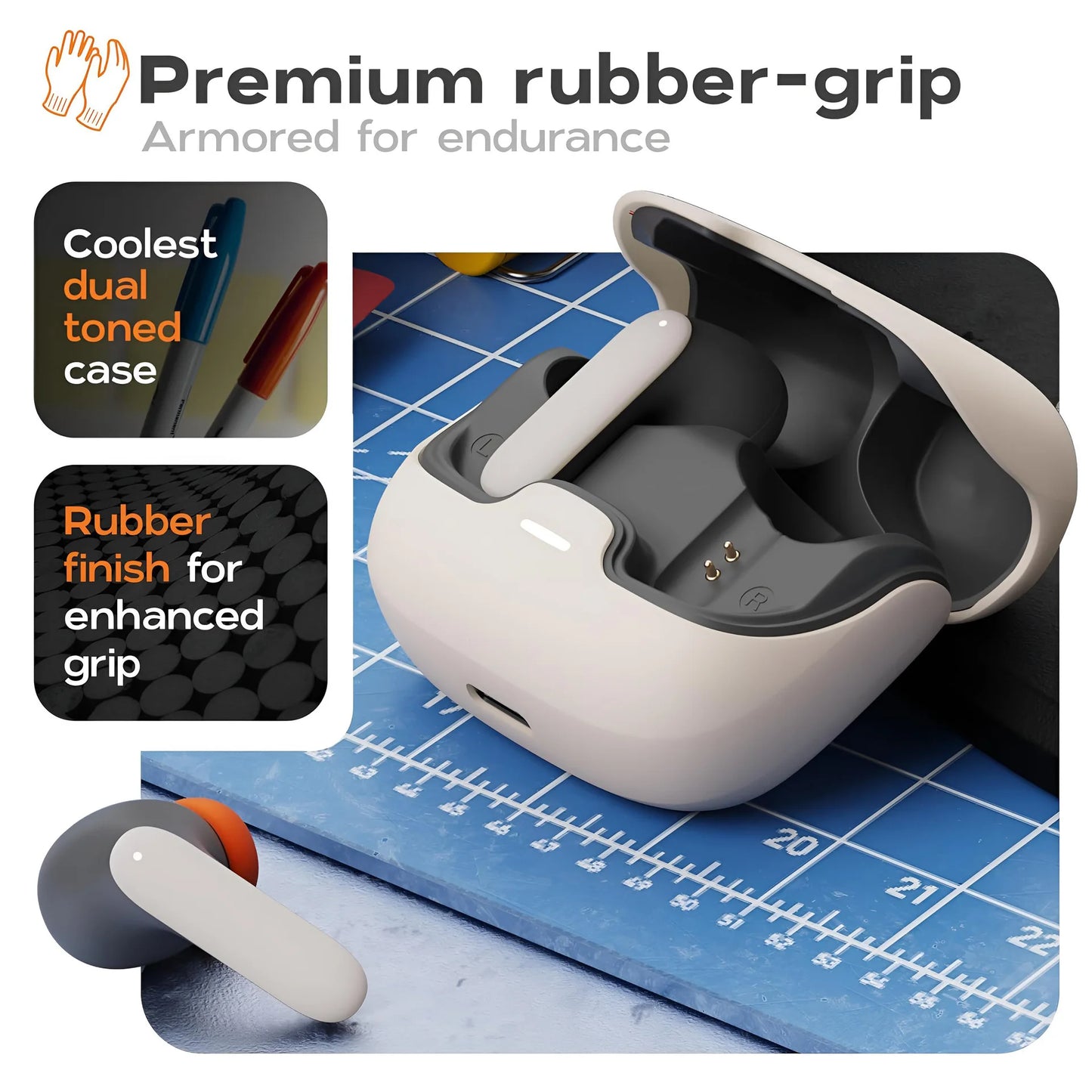 Wireless Earbuds Low Latency Game Earphones Mic Noise Reduction Fast Charging Game Mode Listen Music