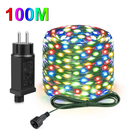 50M/100M Outdoor Christmas Fairy String Lights