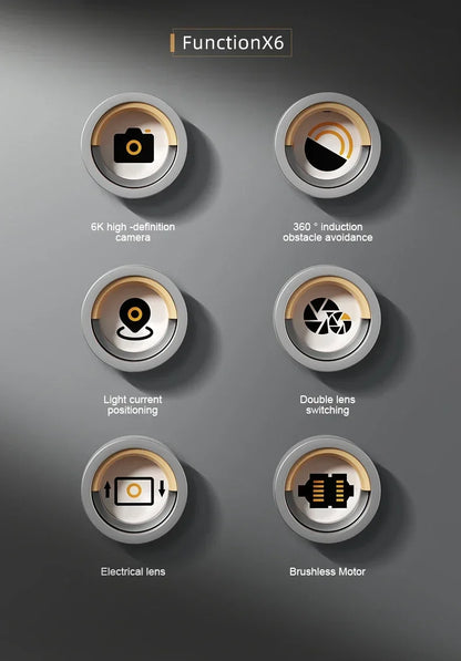 New Mini Drone Profesional 8K HD Camera Fly 25Min Obstacle Avoidance Brushless Foldable Quadcopter Optical