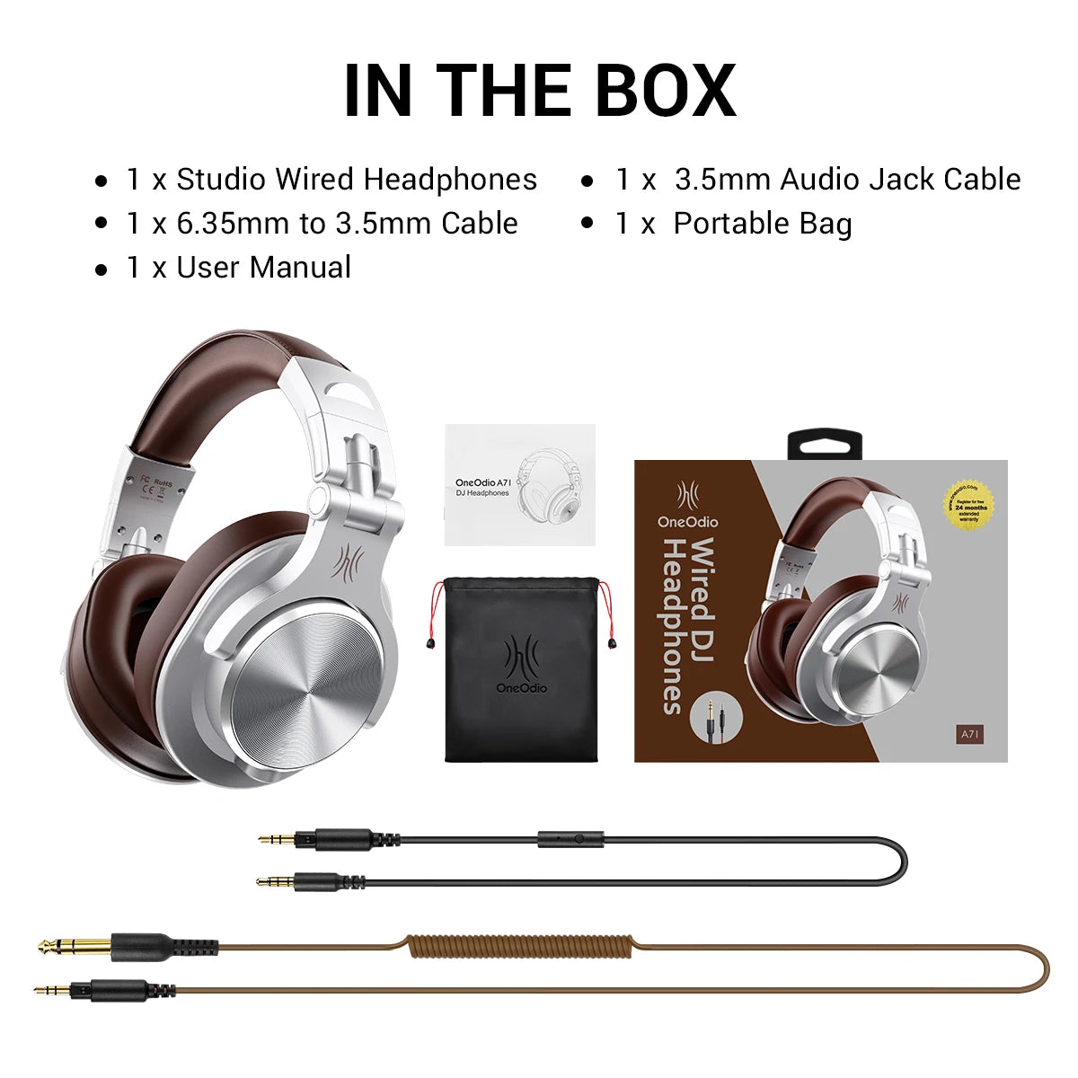 OneOdio A71 Wired Studio Headphones