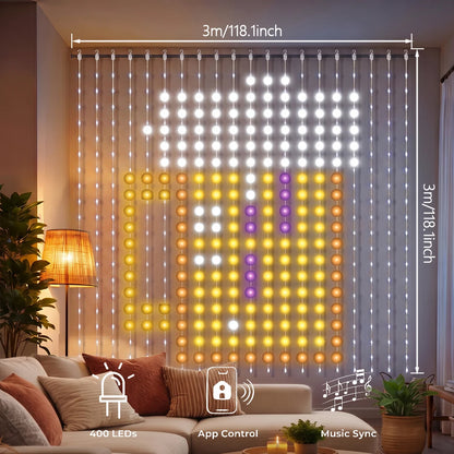 RGB Smart Fairy Curtain Lights