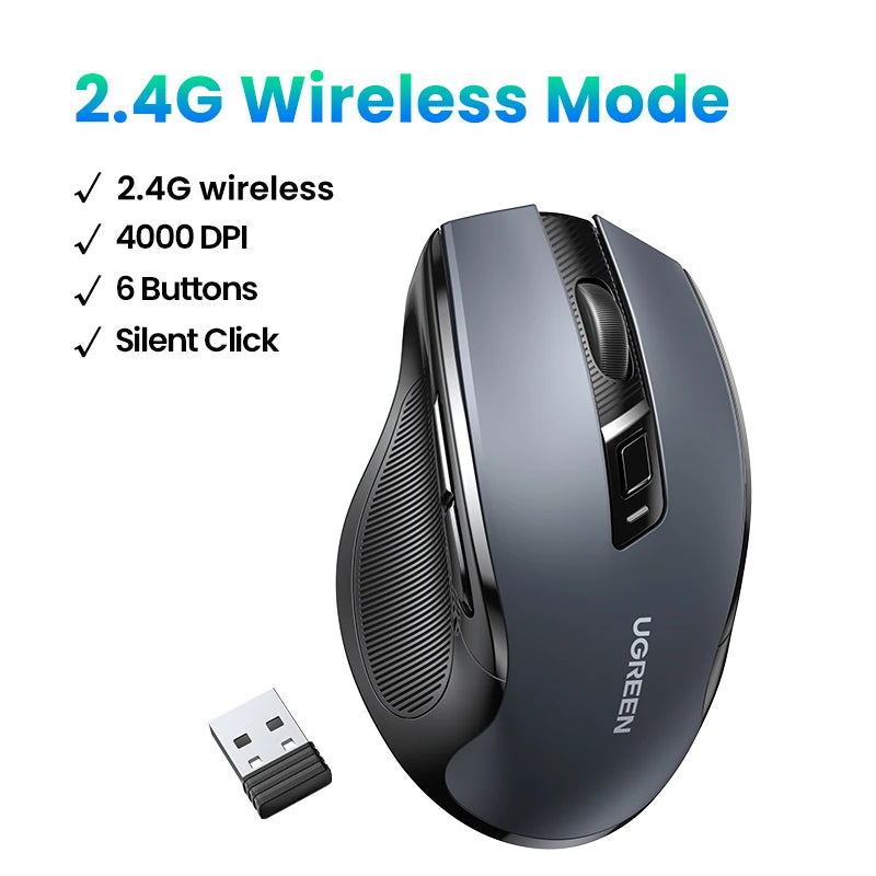 UGREEN Wireless Ergonomic Mouse